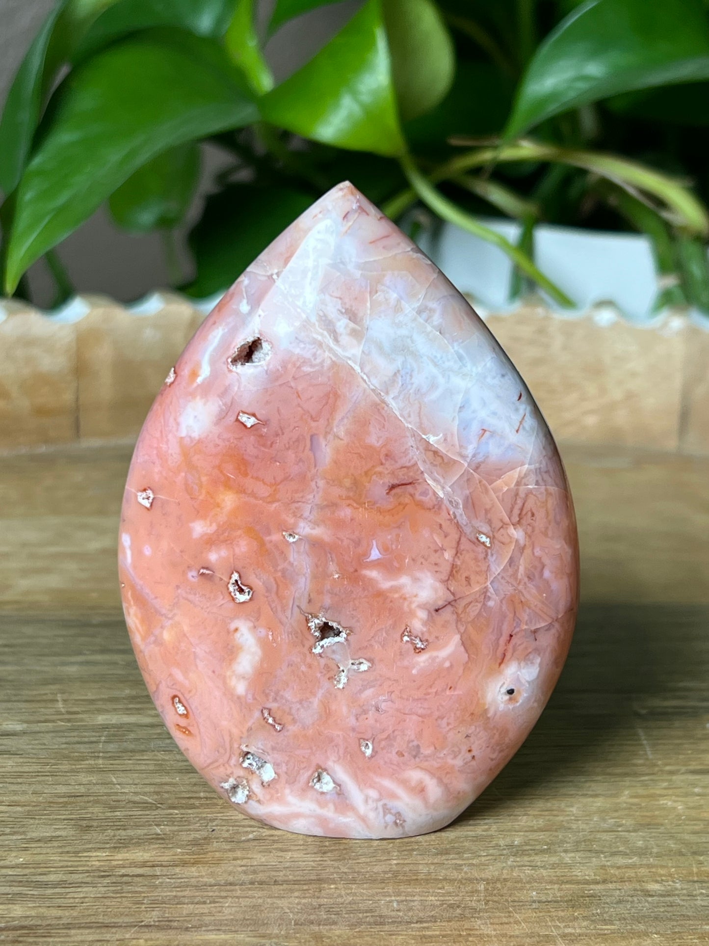 Pink Carnelian Flame