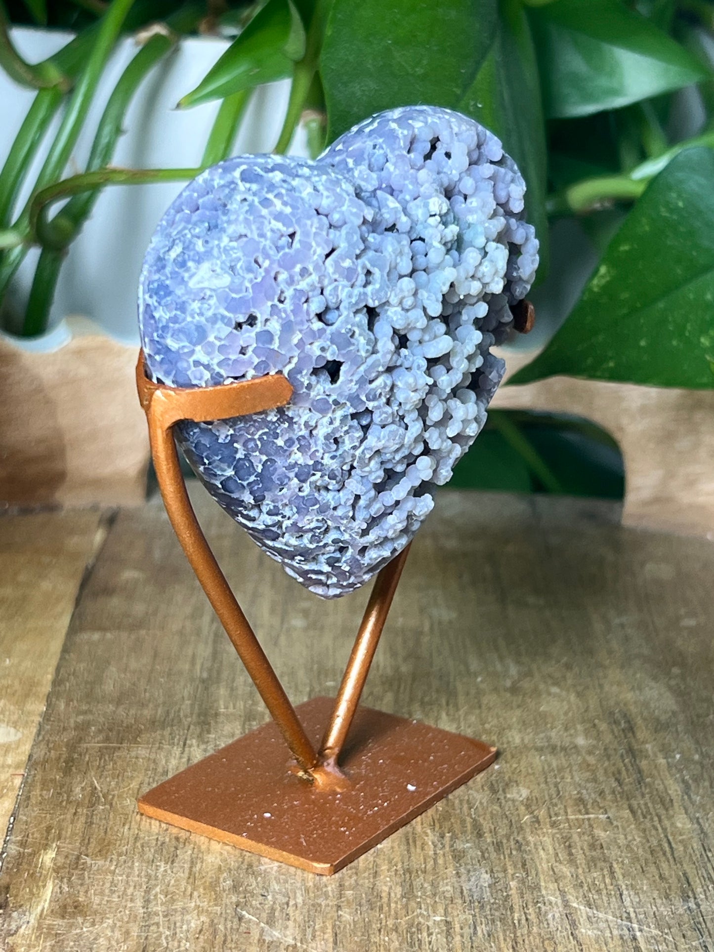 Grape Agate Heart