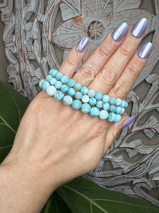 Larimar Beaded Bracelet