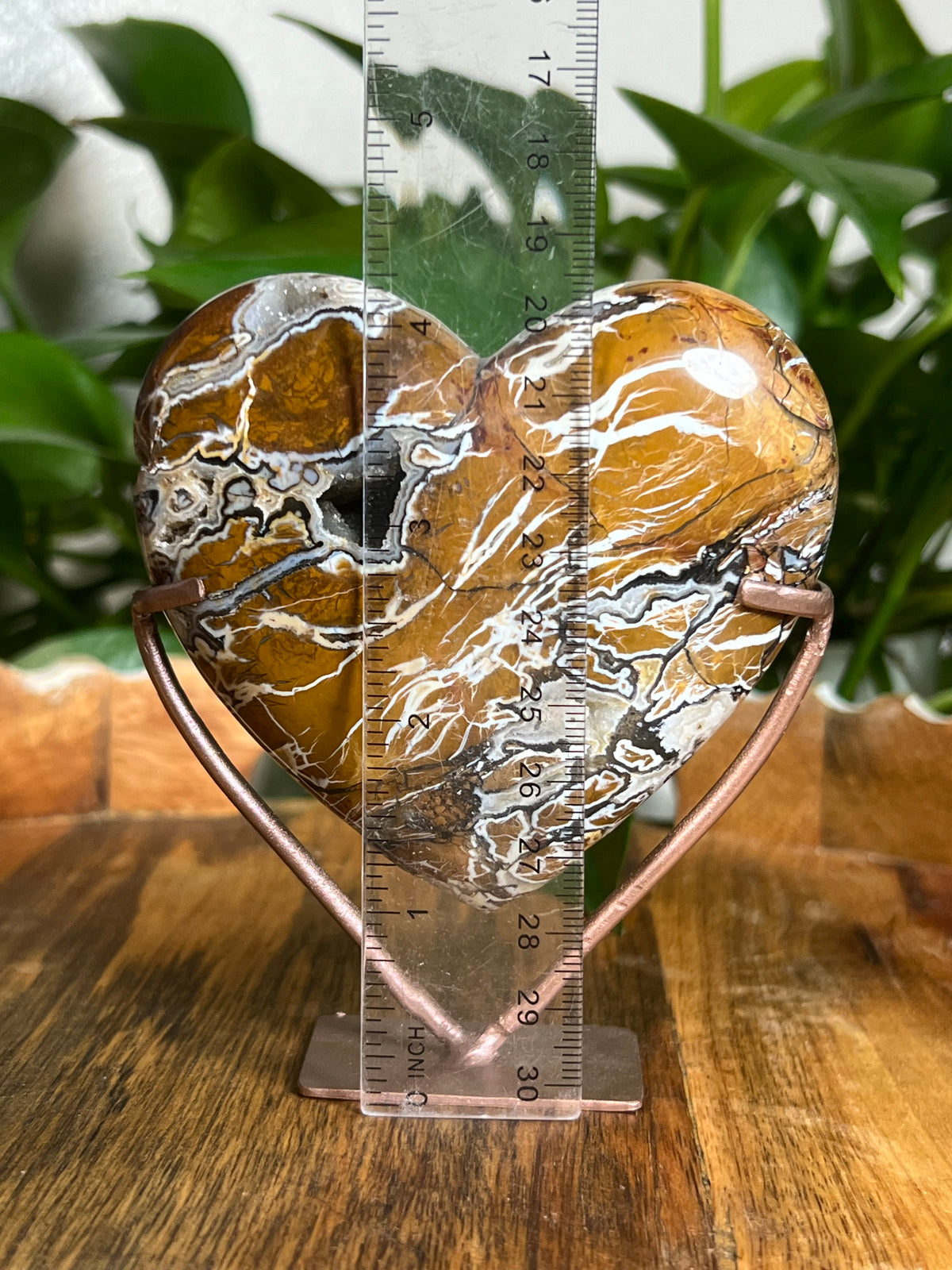 Brecciated Jasper Heart: KM