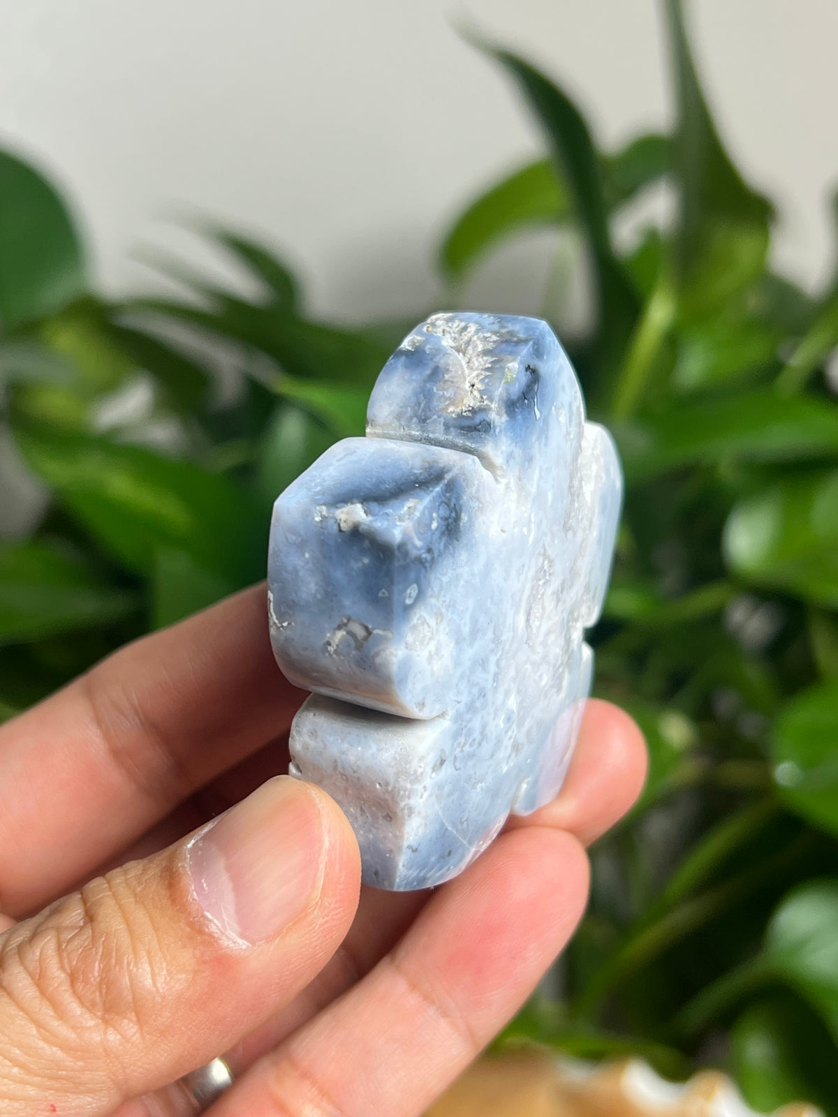 Blue Plume Agate Flower: BE