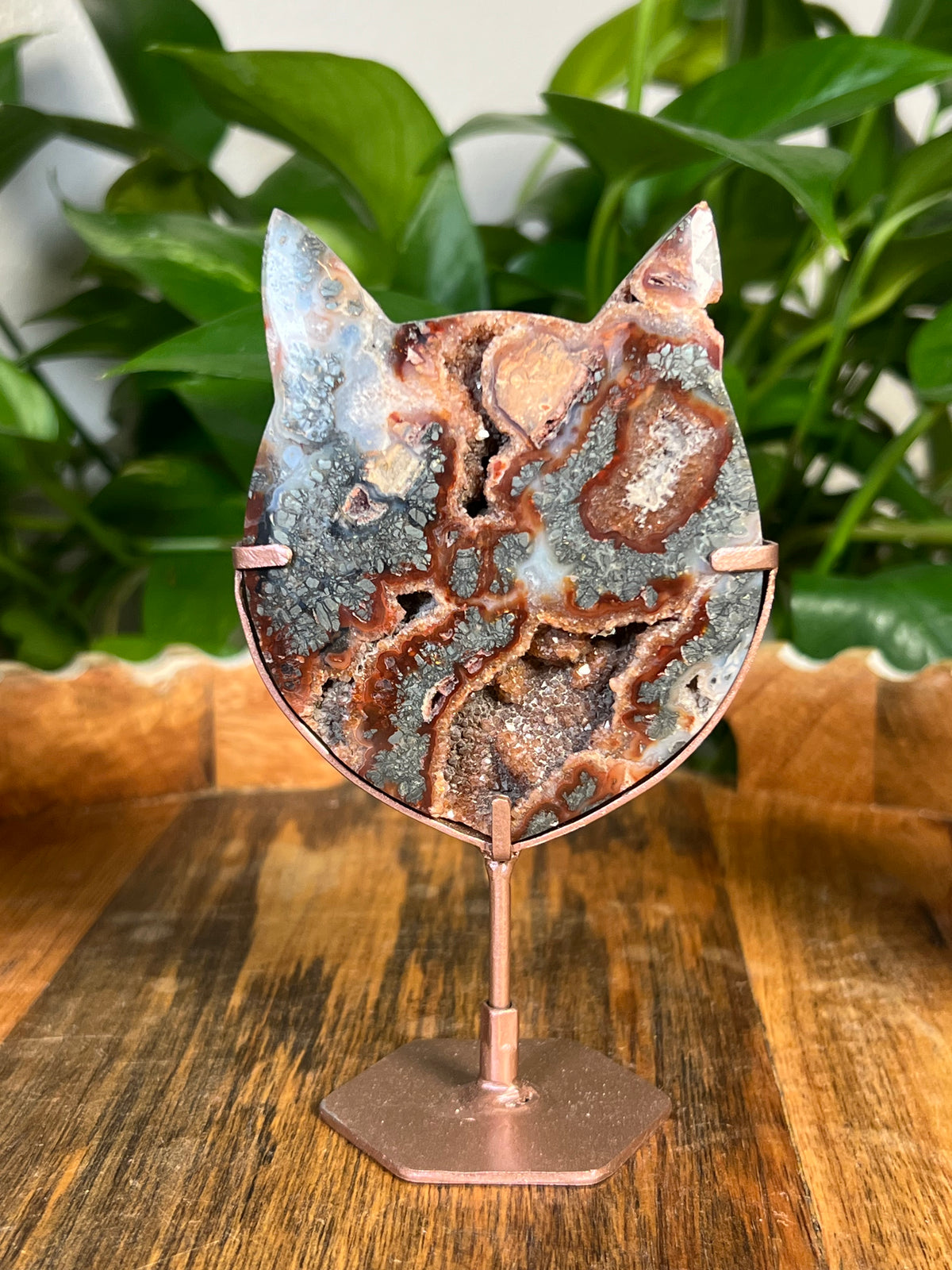 Marcasite Cat Heads