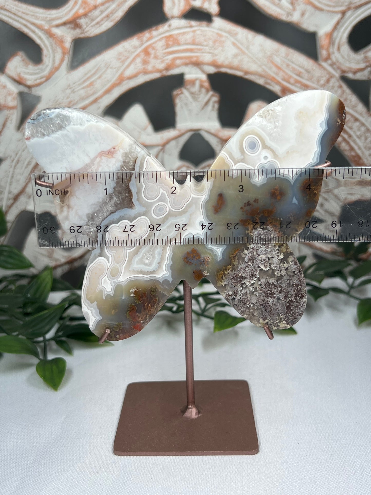 Scenic Moss Agate Butterfly