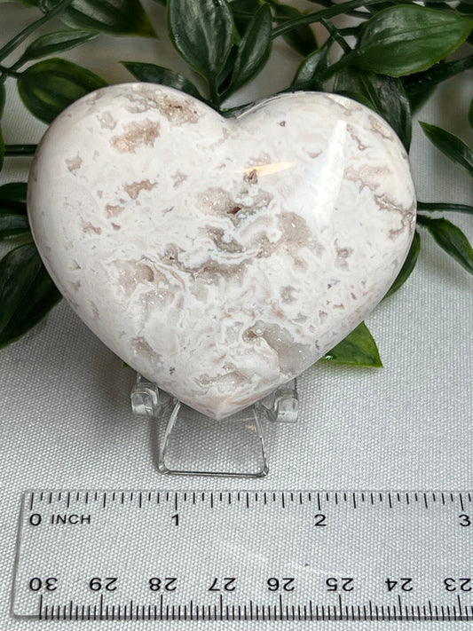 Pink Carnelian Heart