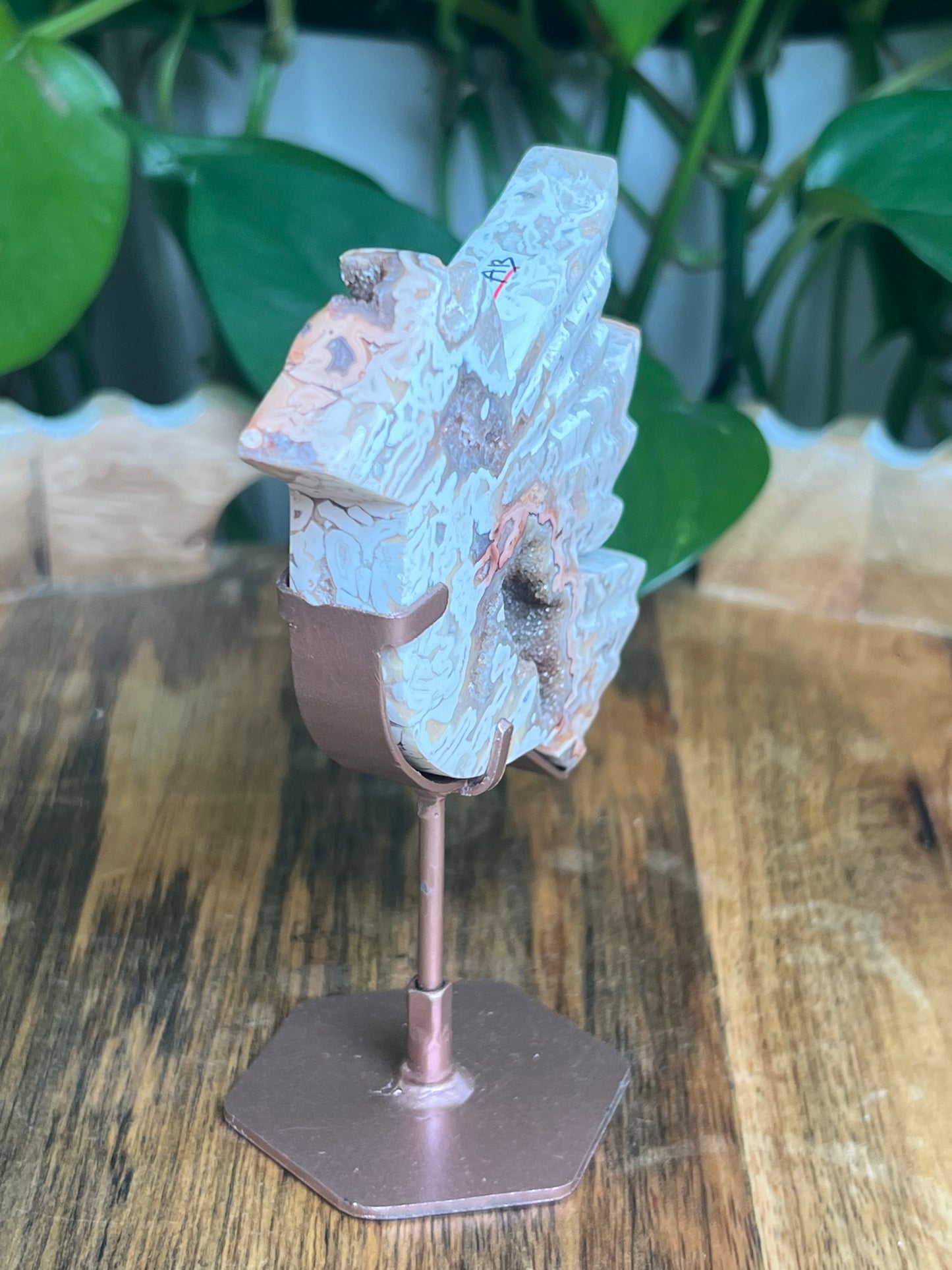 Tube Agate Bird: AB
