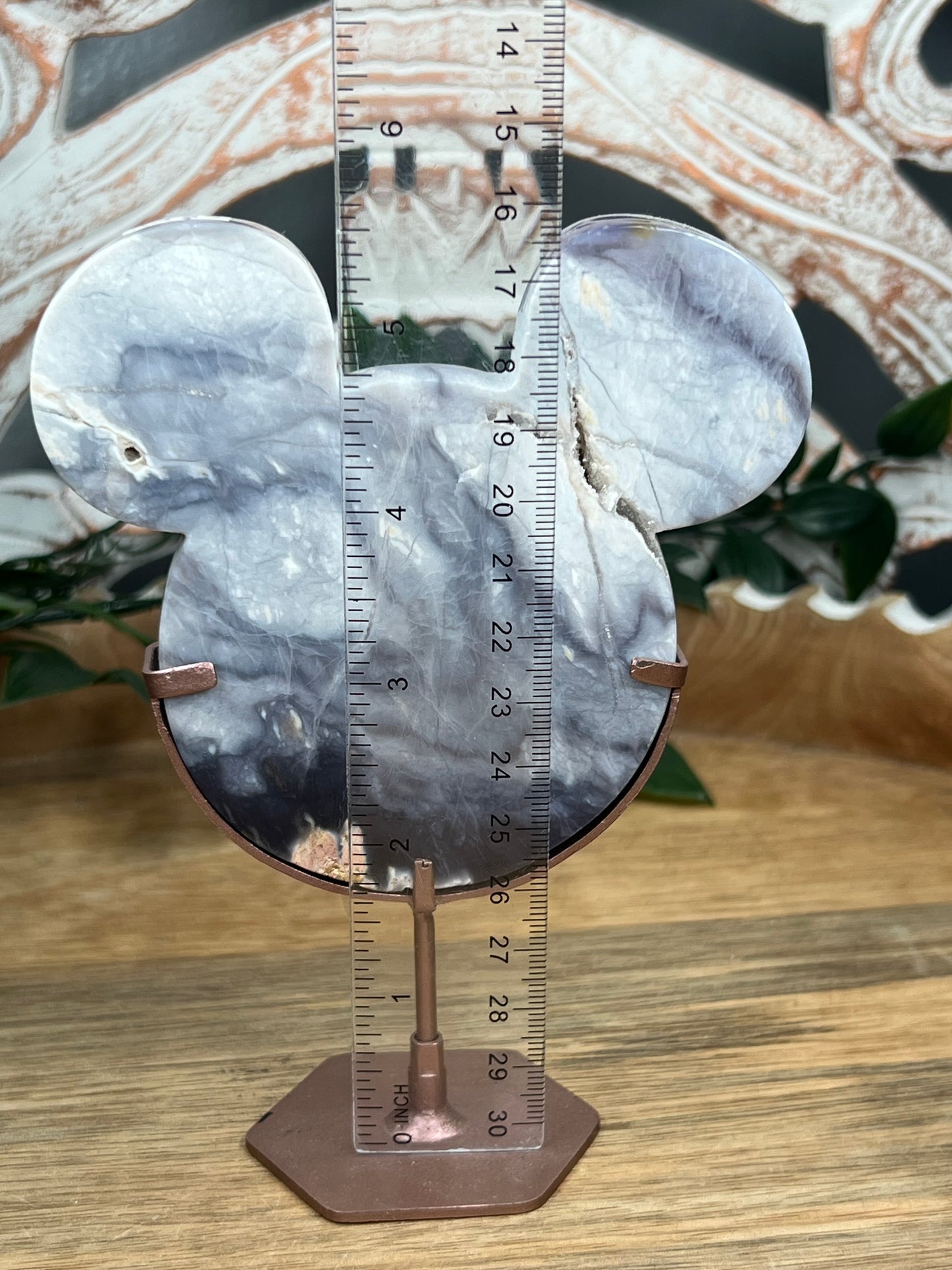 Purple Chalcedony Cat Head