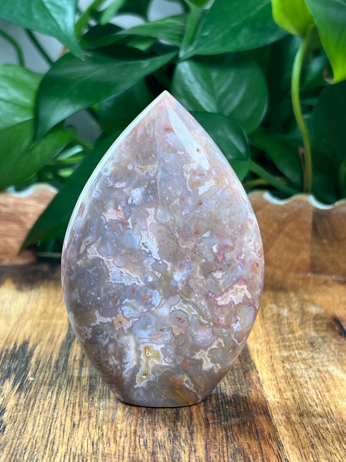 Sumatra Plume Agate Flame: AA