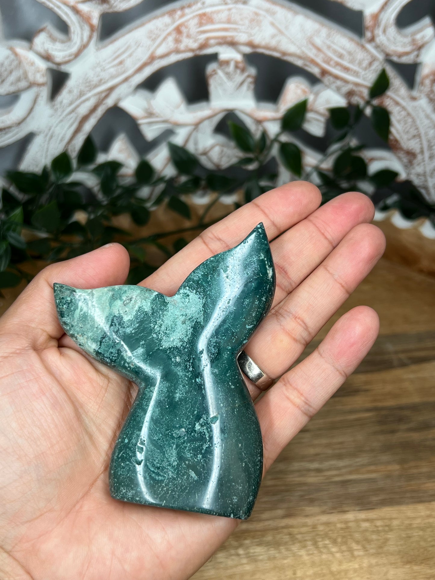 Blue Green Jasper Tail