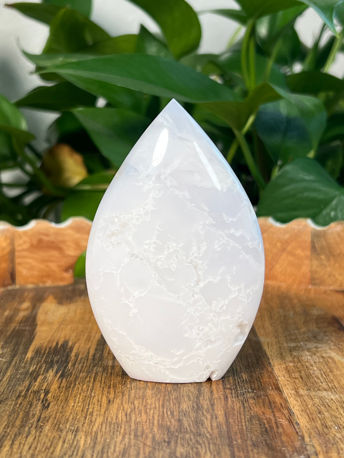 White Plume Agate Flames