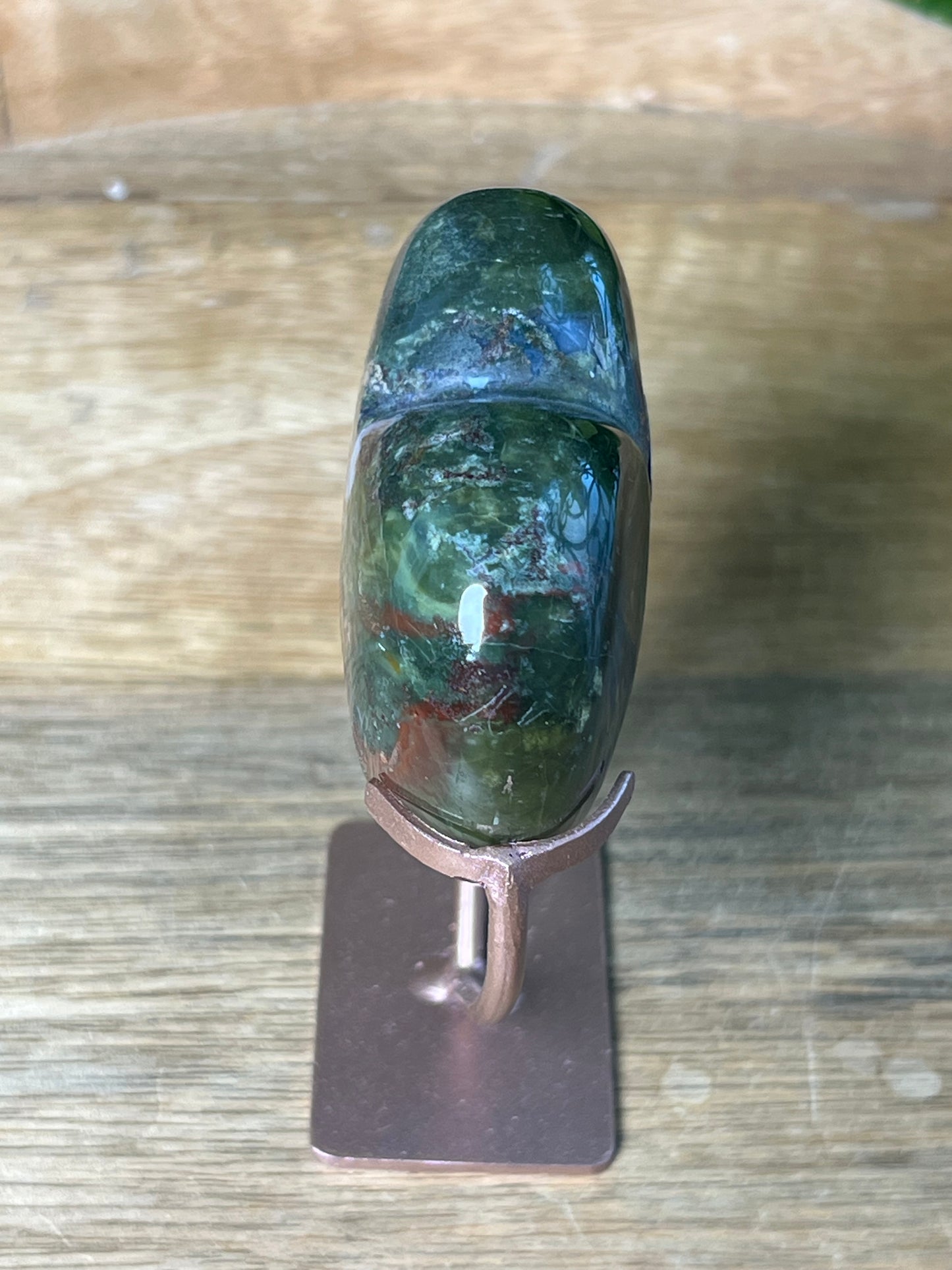 Mossy Jasper Heart