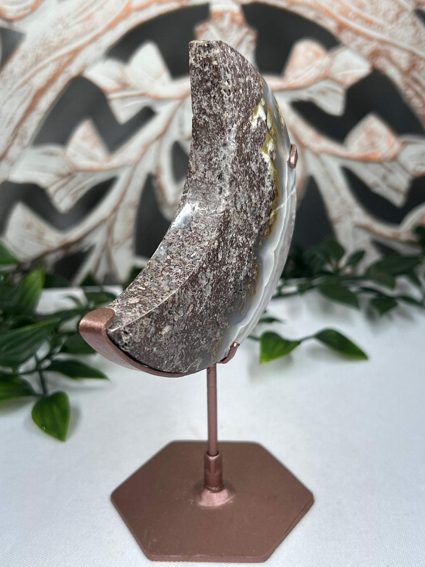 Scenic Moss Agate Moon