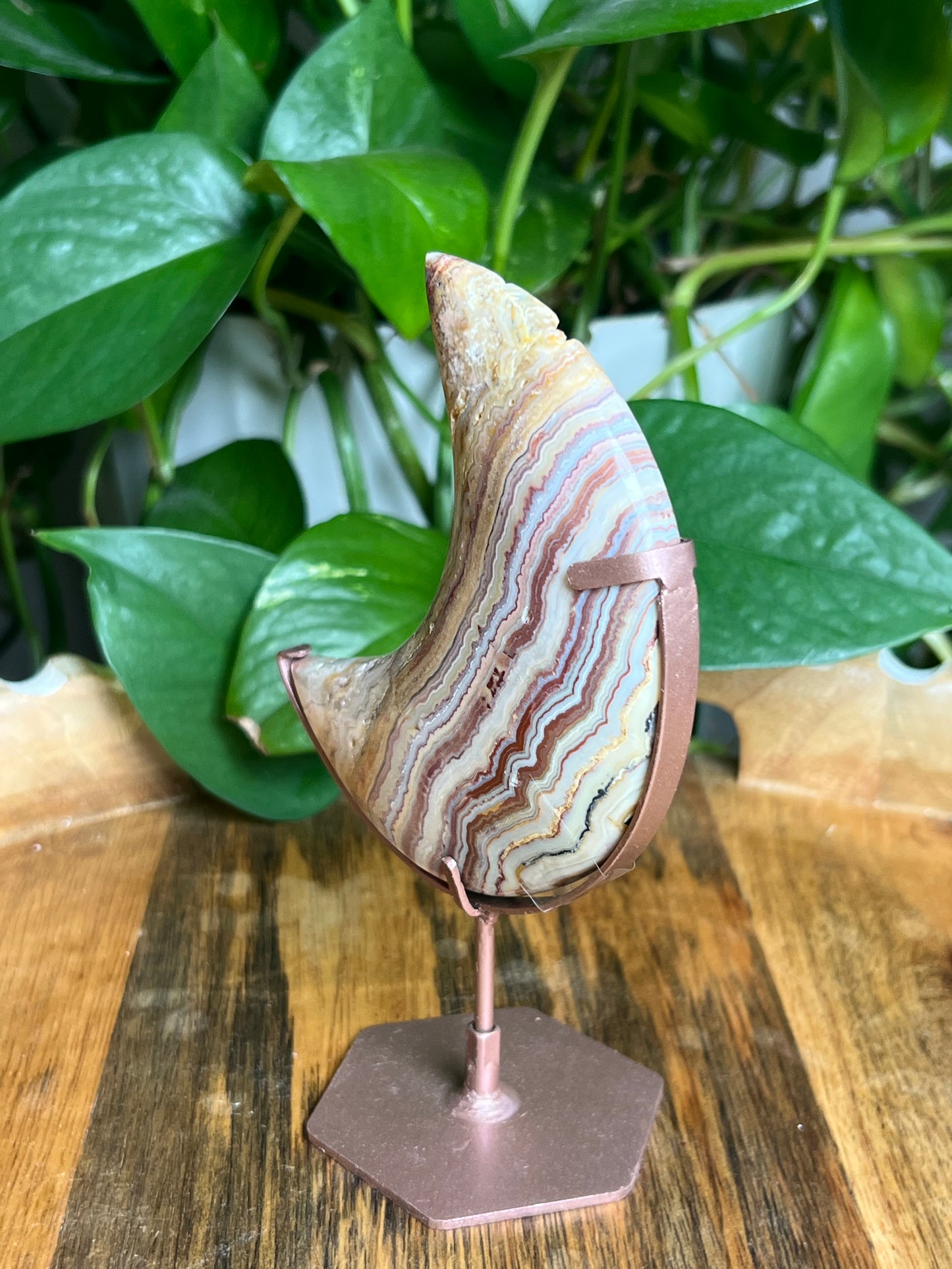 Crazy Lace Agate Moon: MO