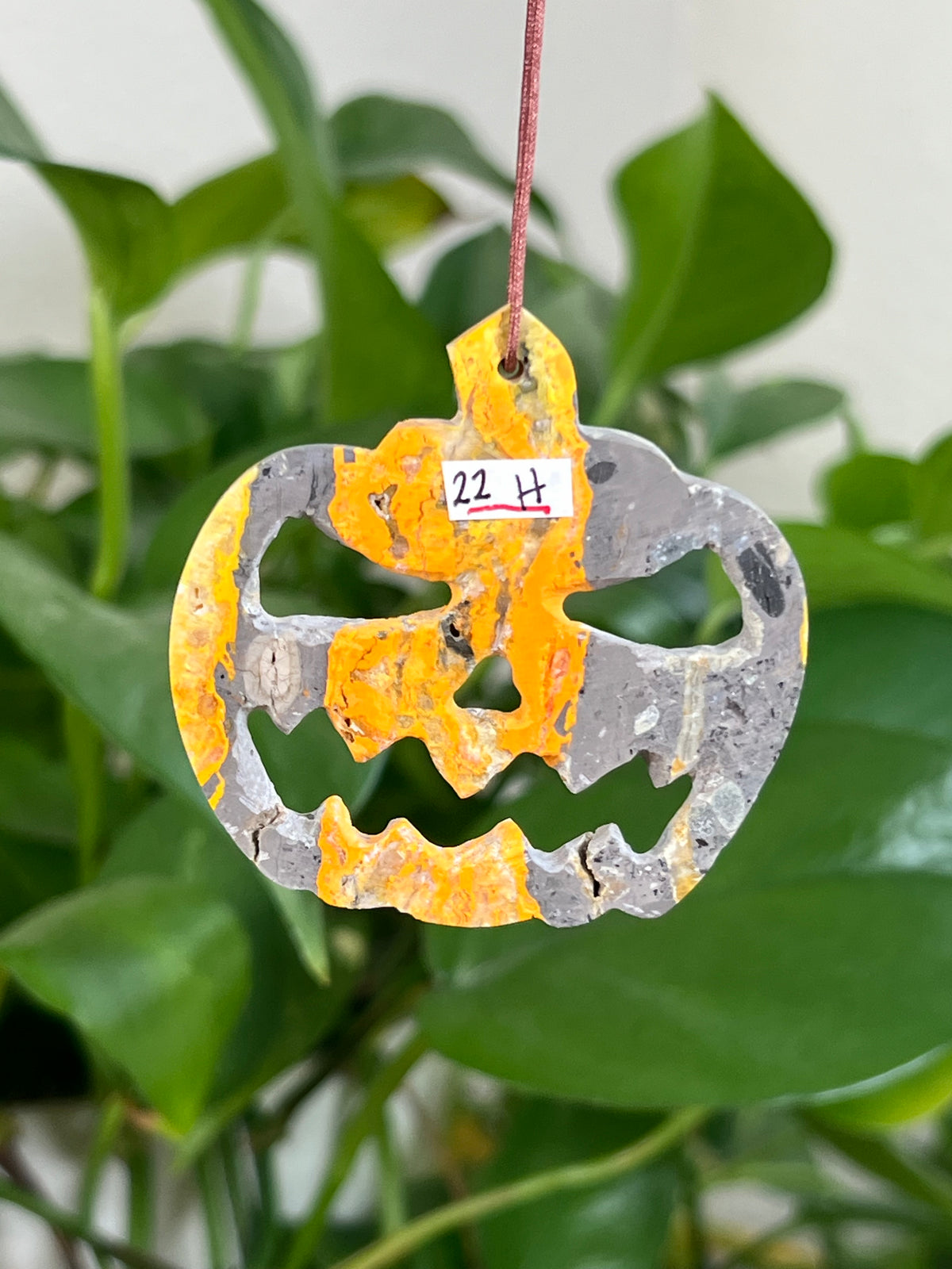 Bumblebee Jasper Jack-O-Lantern Ornaments