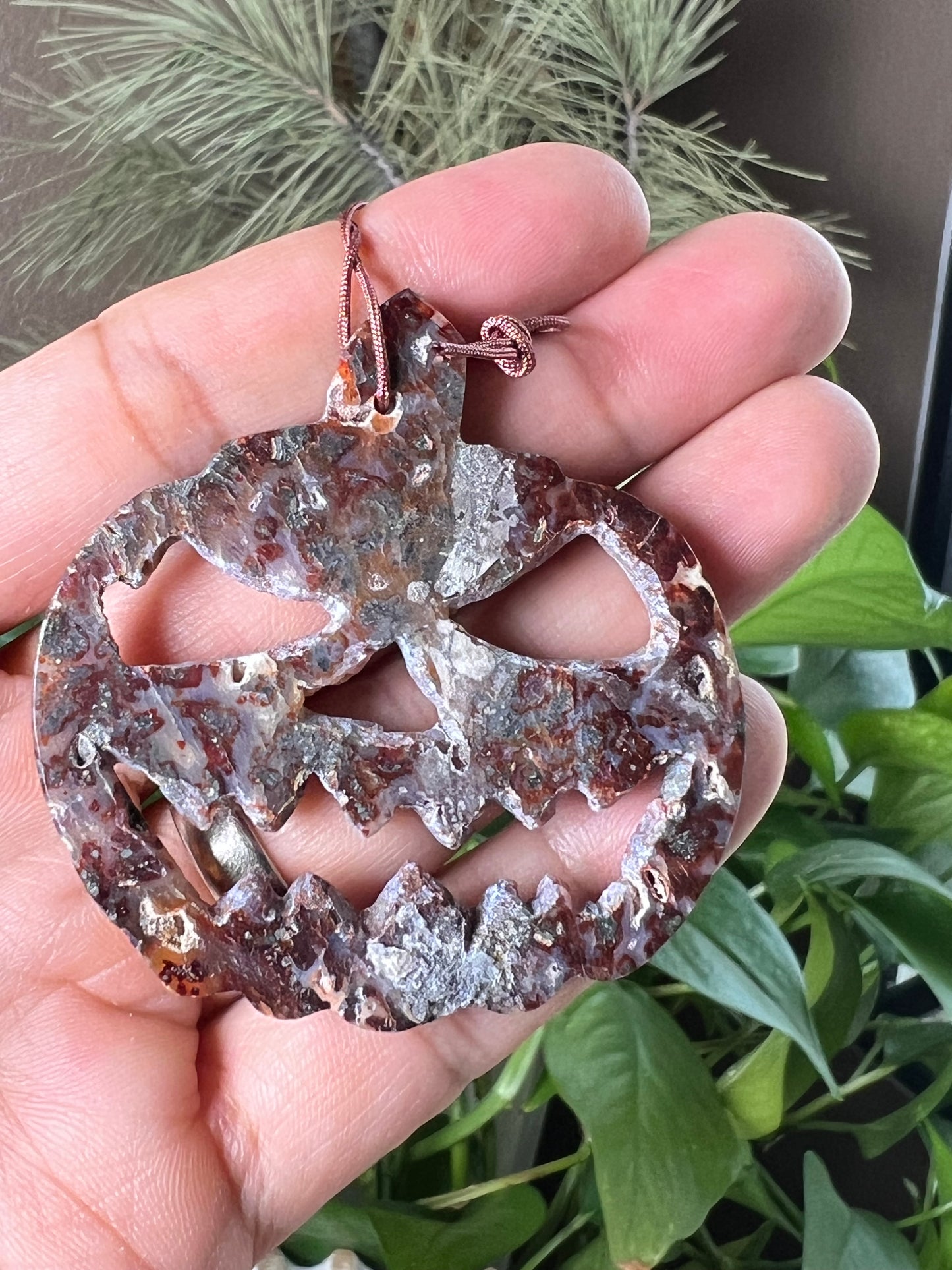 Marcasite Pumpkin Ornament