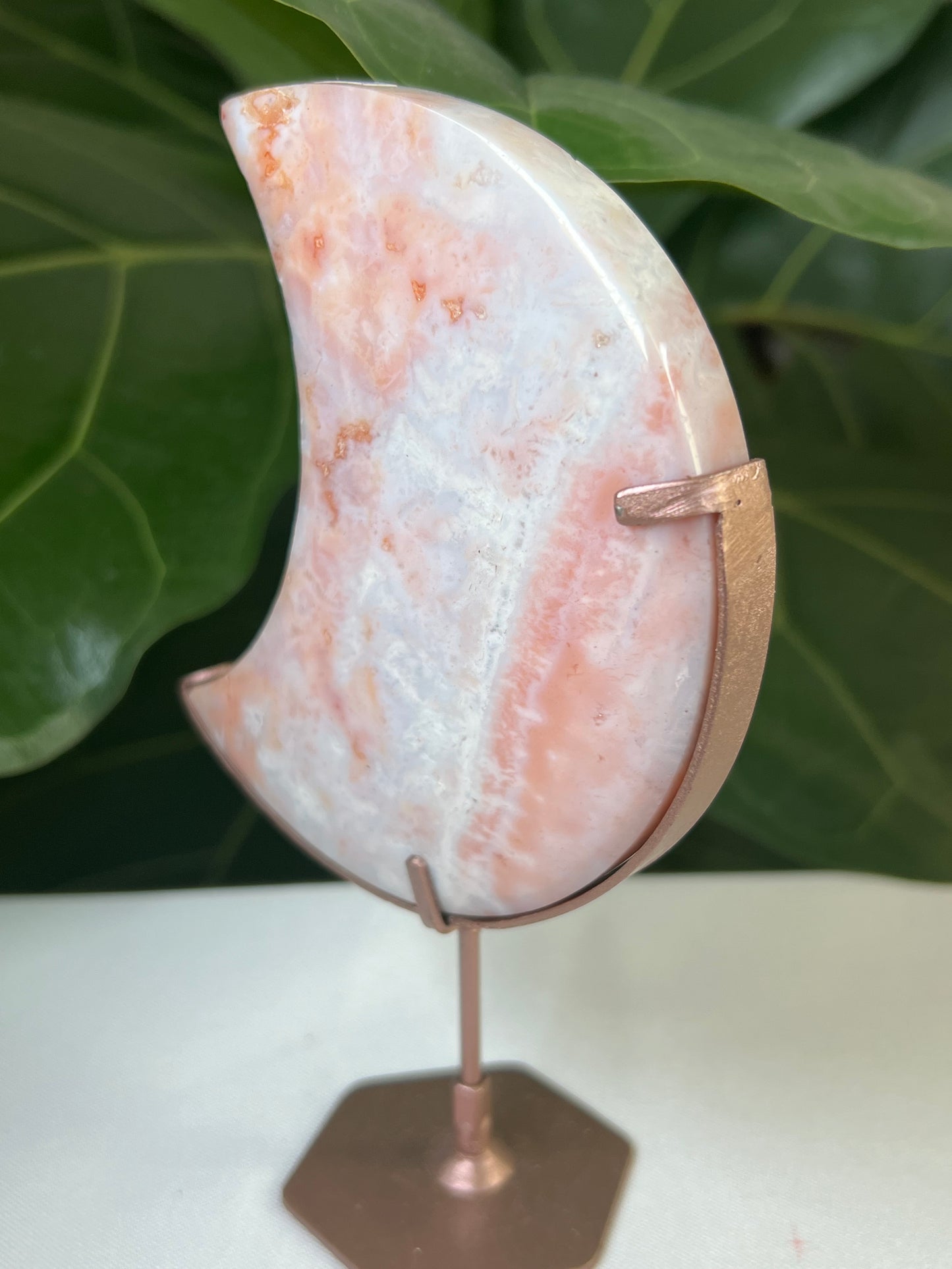 Pink Carnelian Moon