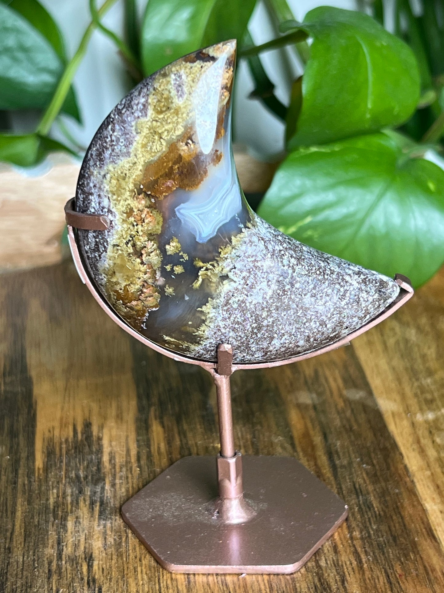 Scenic Moss Agate Moon