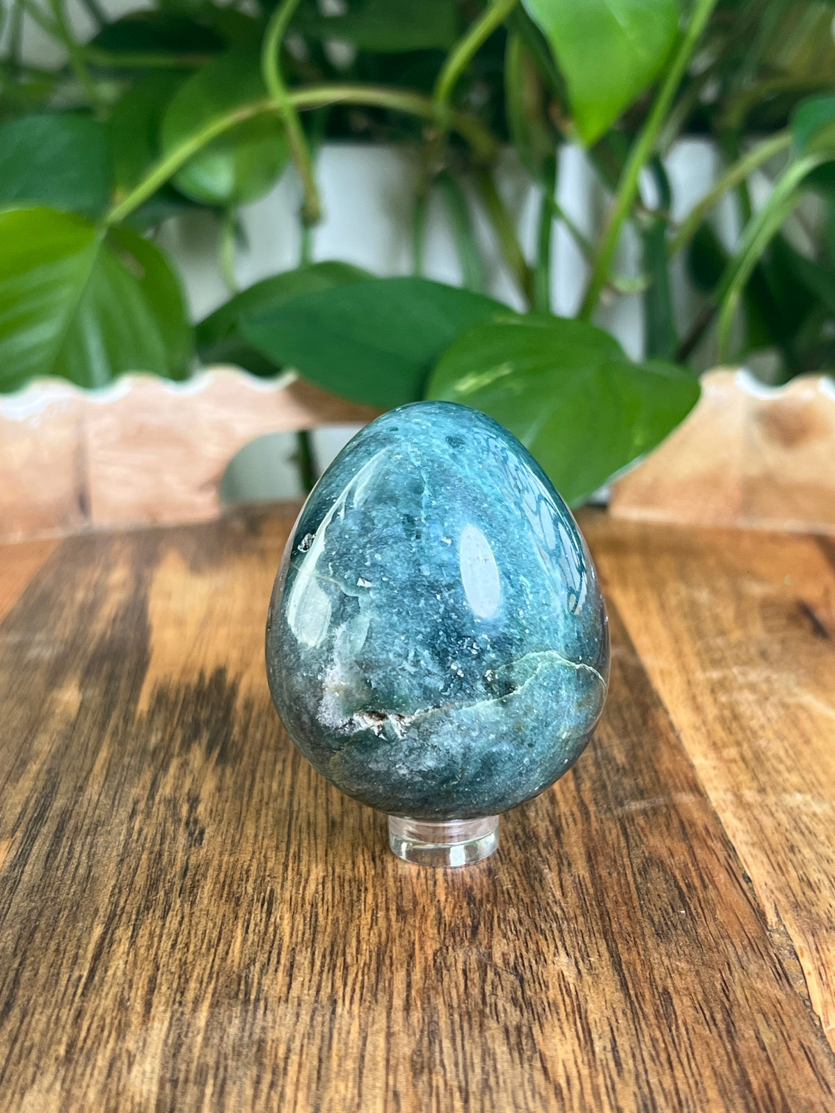 Blue Green Jasper Egg: RC
