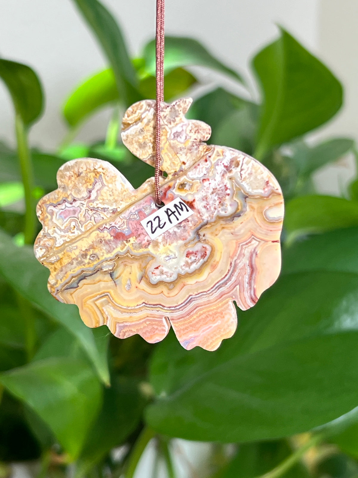 Crazy Lace Agate Turkey Ornaments