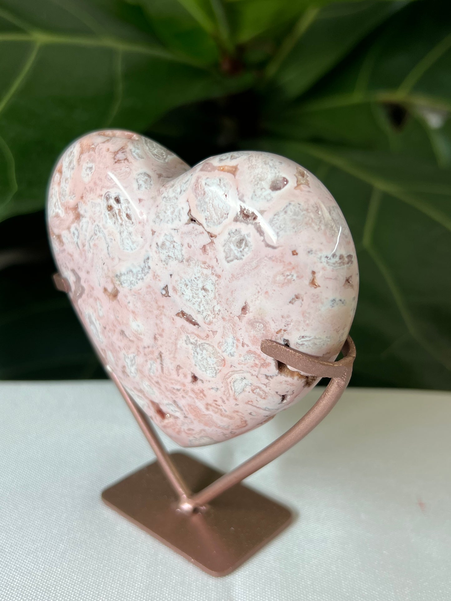 Pink Carnelian Heart