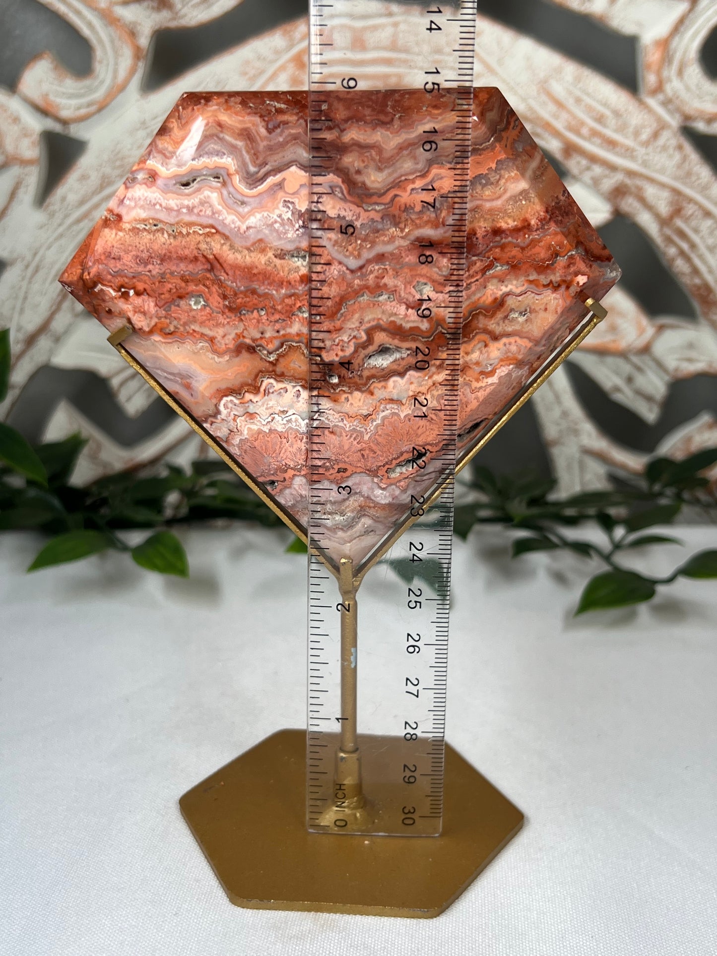 Pink Crazy Lace Agate Diamond