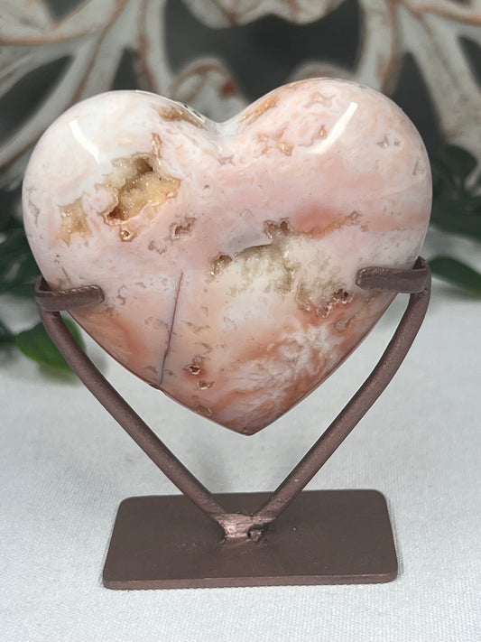 Pink Carnelian Heart