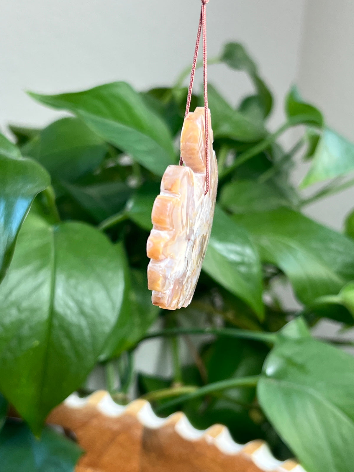 Sumatra Plume Agate Turkey Ornaments