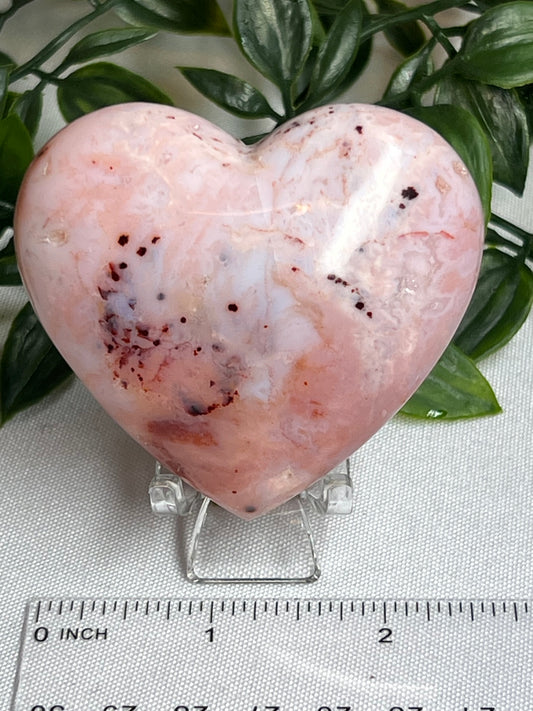 Pink Carnelian Heart