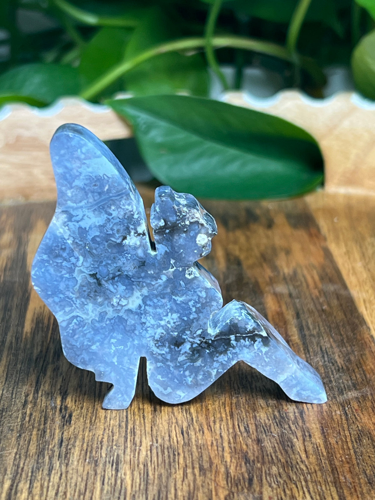 Blue Plume Agate Pixie Fairy: PA