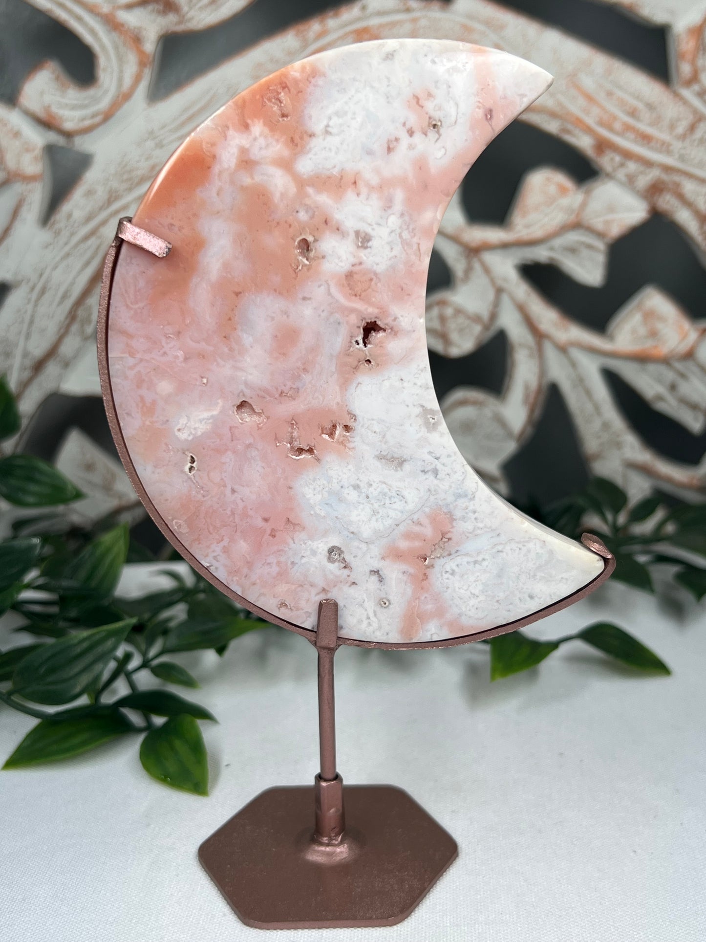 Pink Carnelian Moon