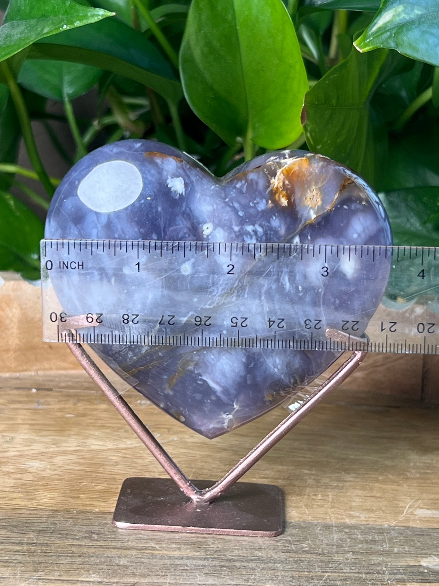 Purple Chalcedony Heart: PD