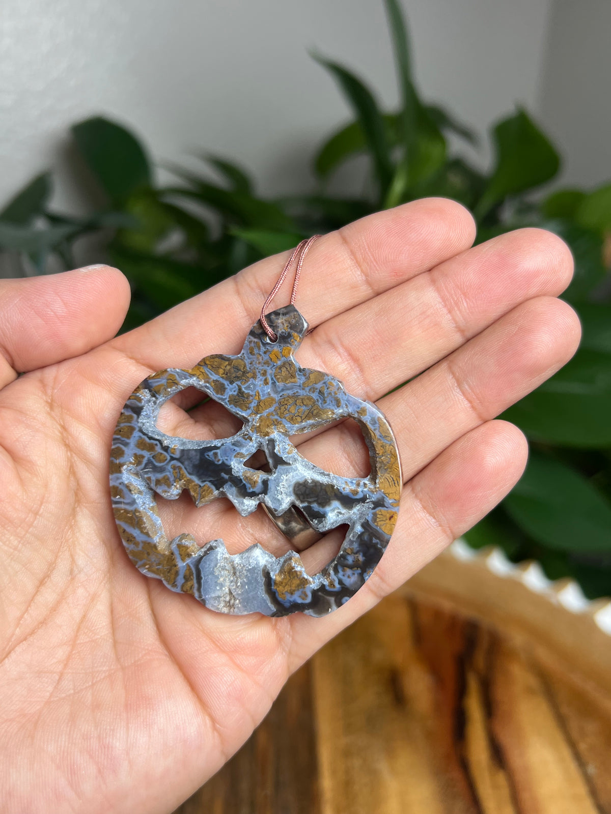 Brecciated Jasper Ornament Pumpkin: PA