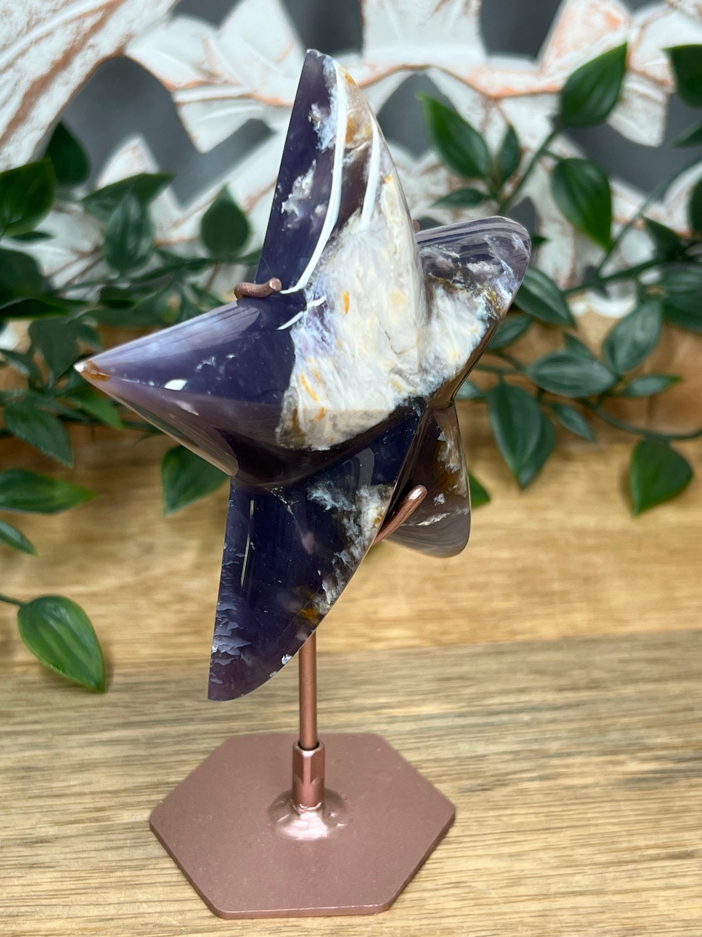 Purple Chalcedony Star