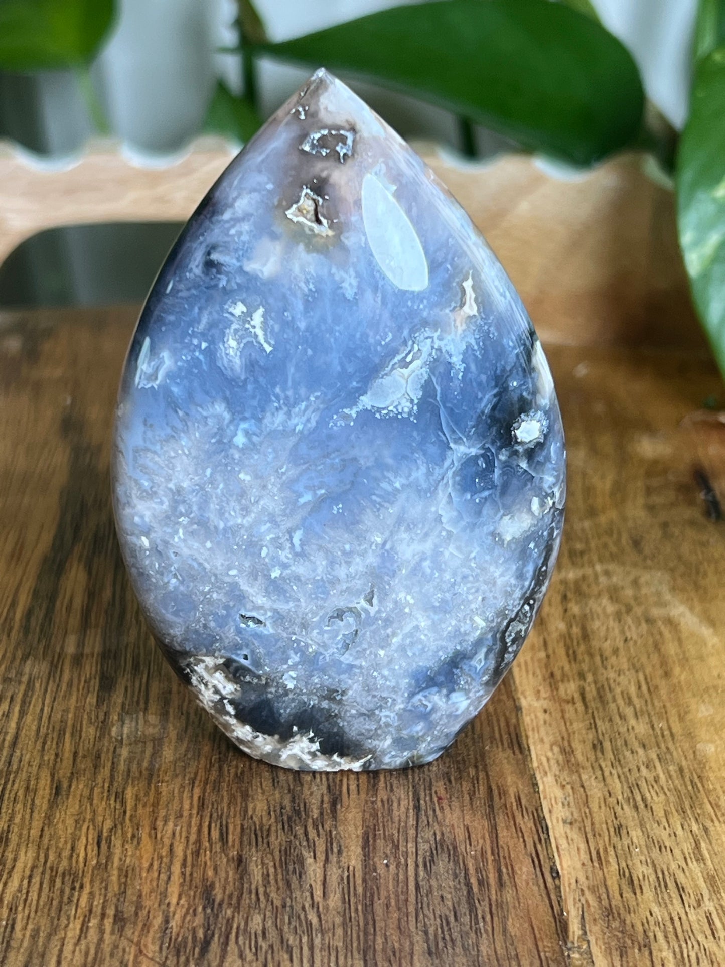 Blue Plume Agate Flame BA
