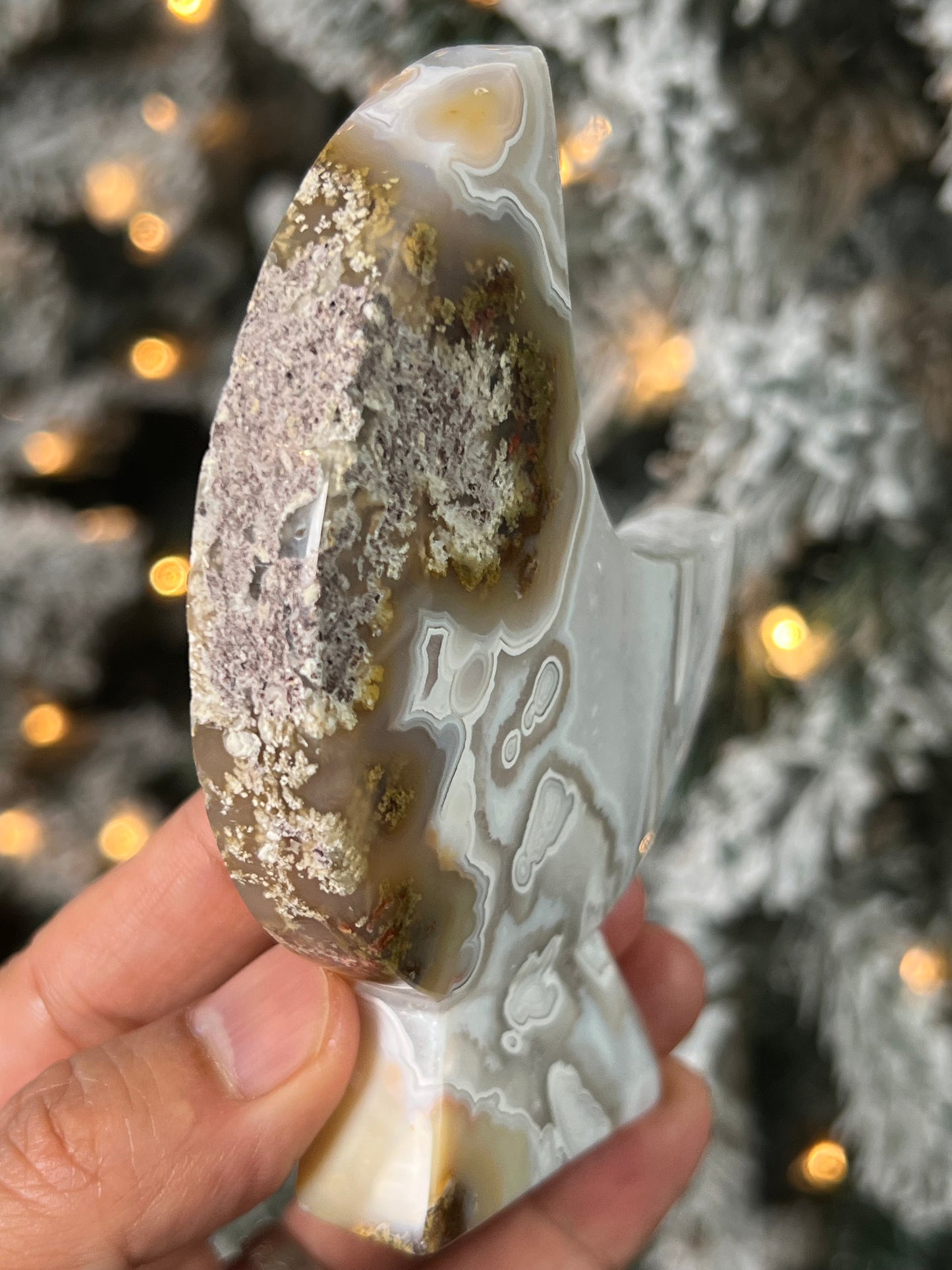 Scenic Moss Agate Moon