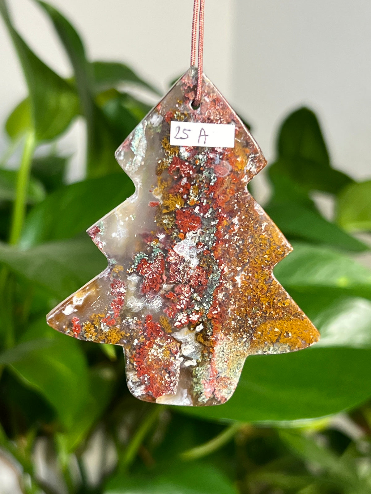 Scenic Moss Agate Tree Ornaments