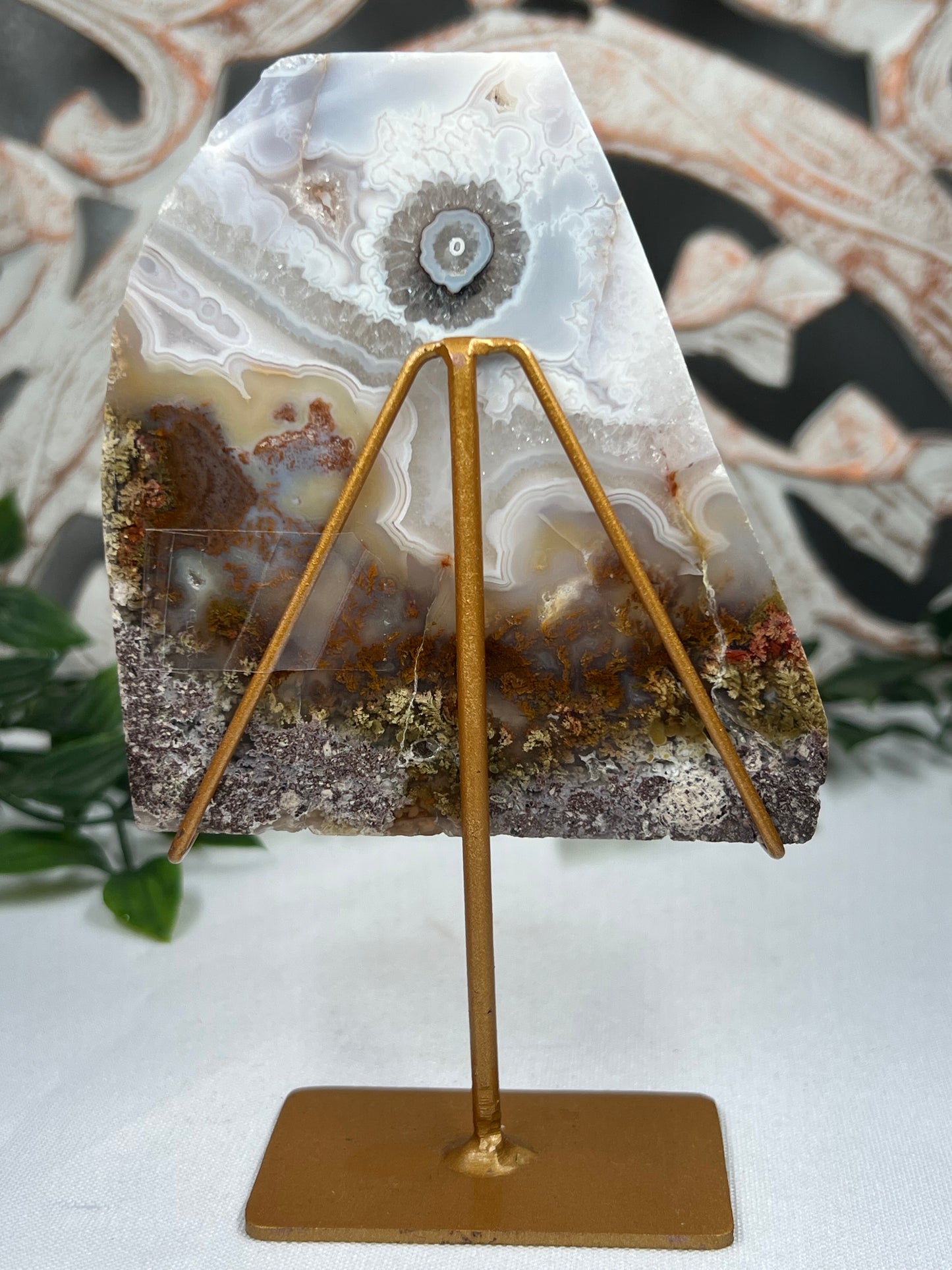 Scenic Moss Agate Slab