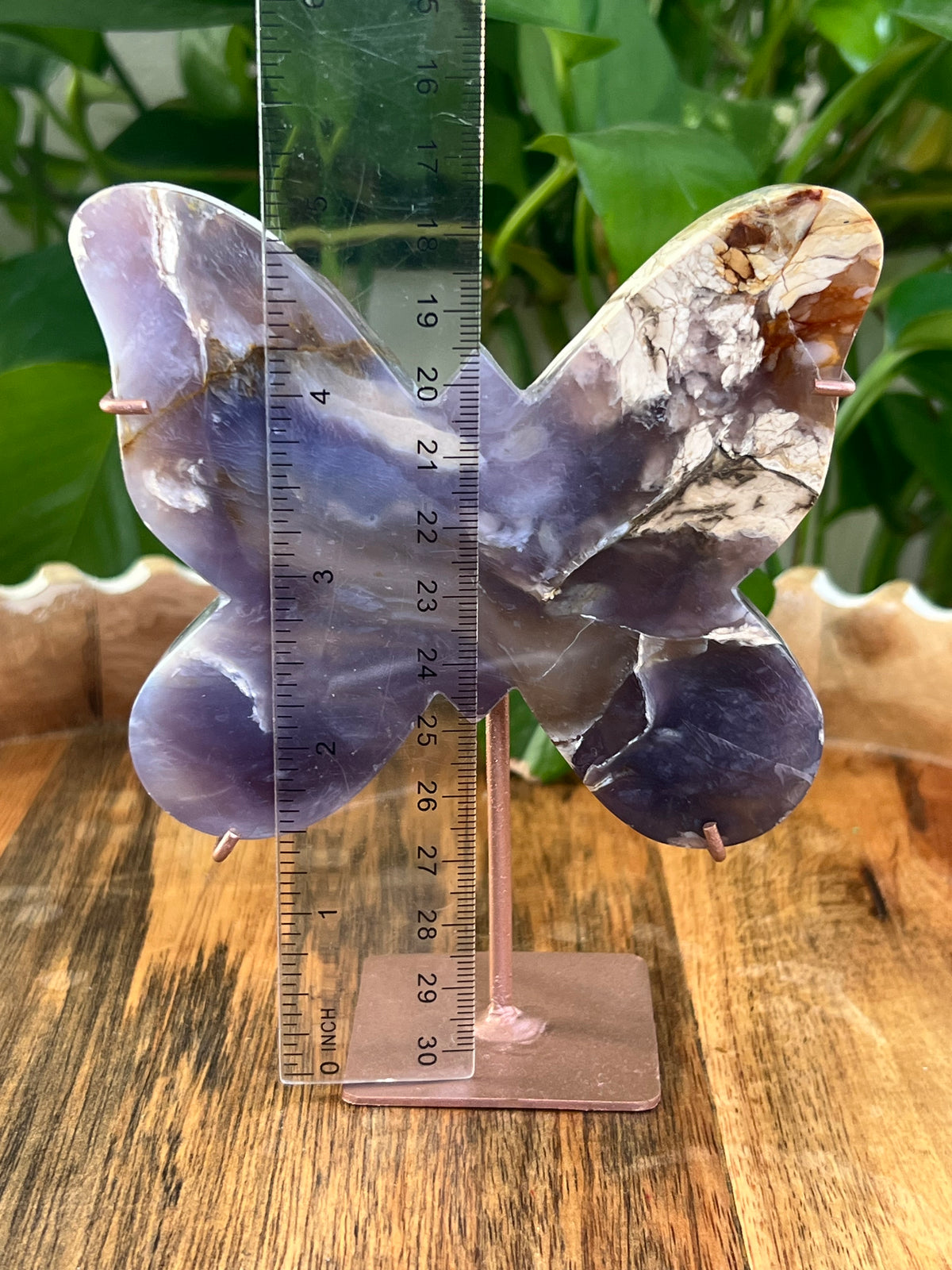 Purple Chalcedony Butterfly: M