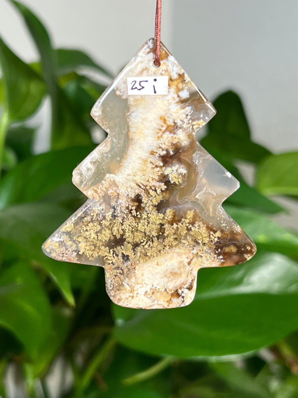 Scenic Moss Agate Tree Ornaments