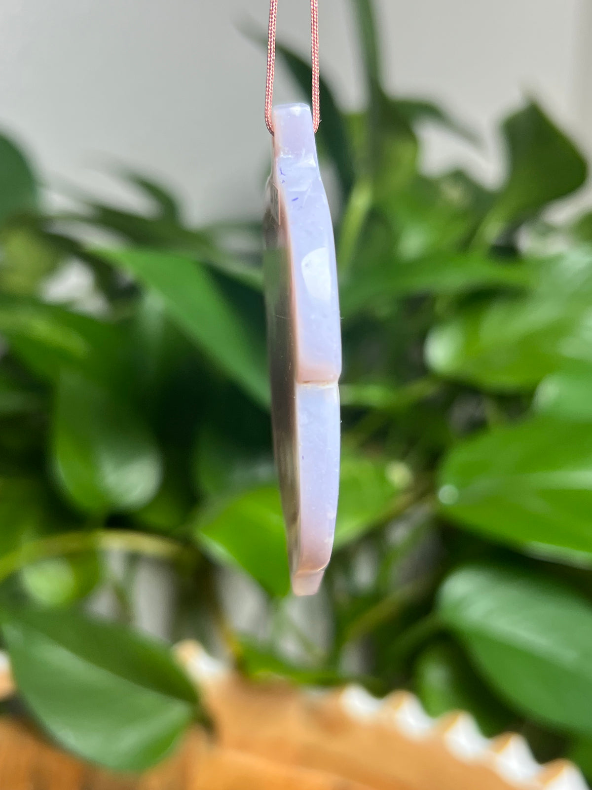 Purple Chalcedony Ornament Acorn: BF