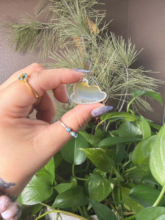 Iris Agate Cloud Necklace