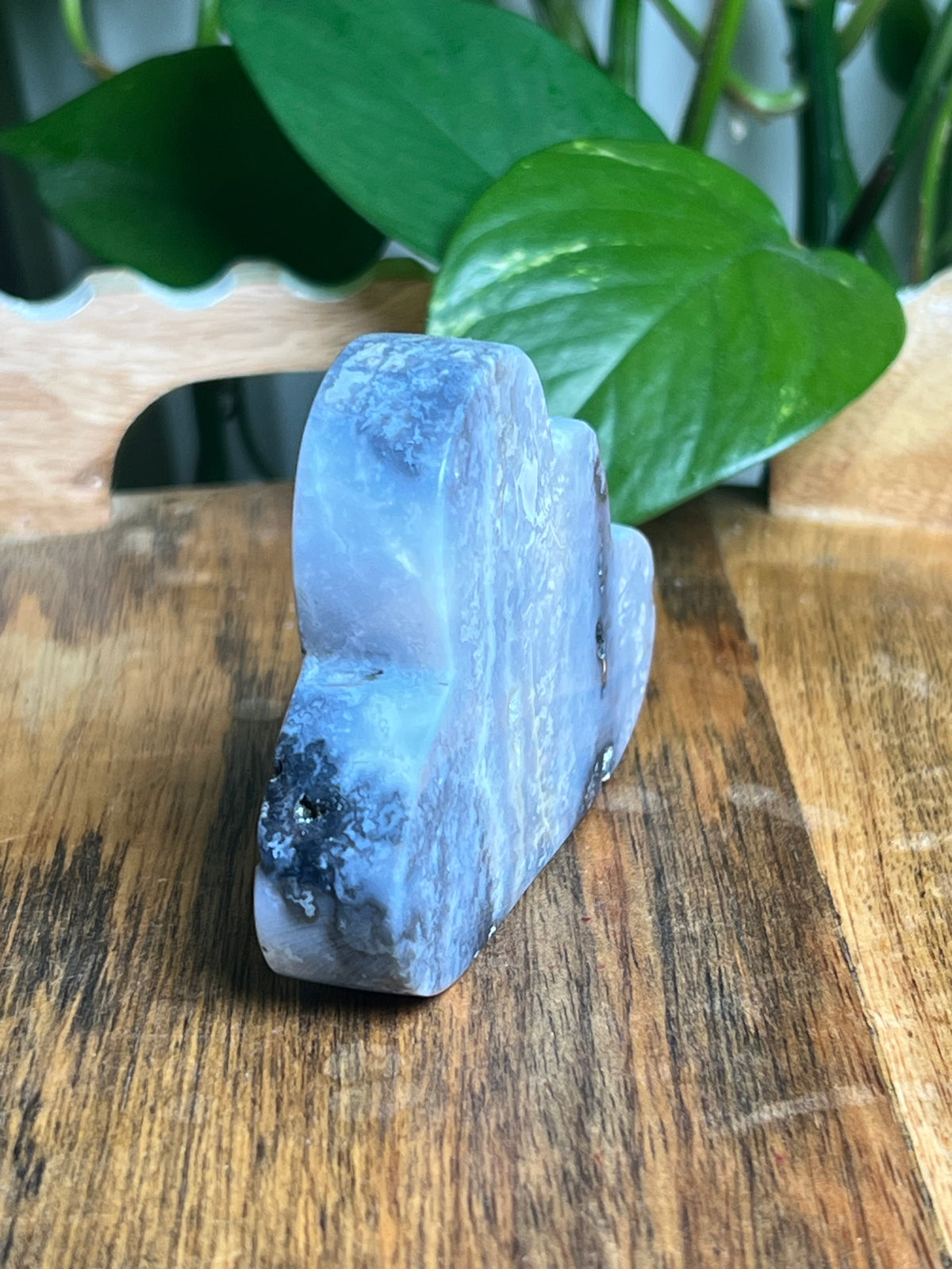 Blue Plume Agate Cloud: Mi