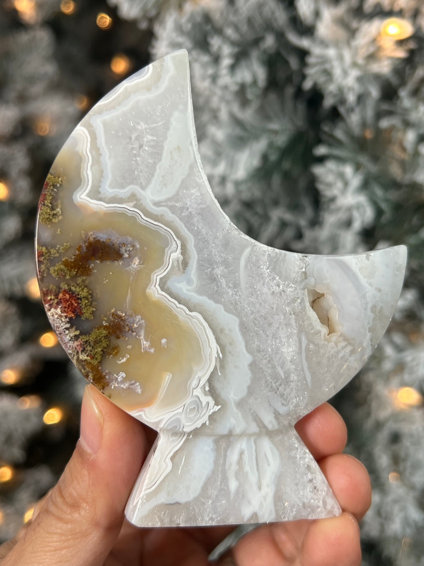 Scenic Moss Agate Moon