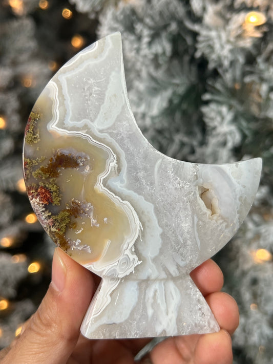 Scenic Moss Agate Moon