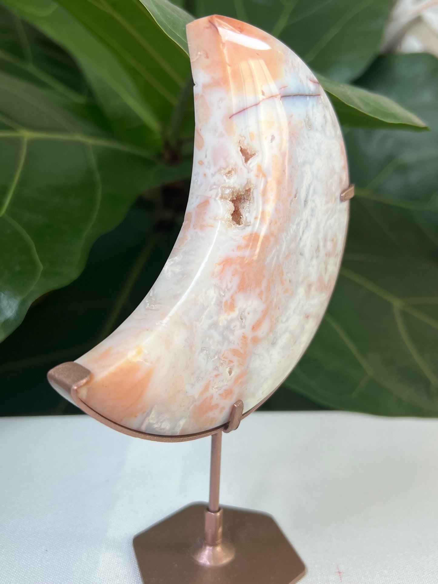 Pink Carnelian Moon