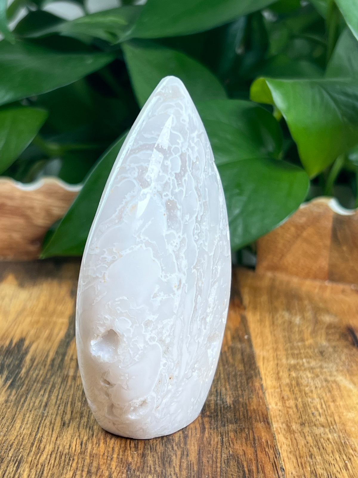 White Plume Agate Flame: PR