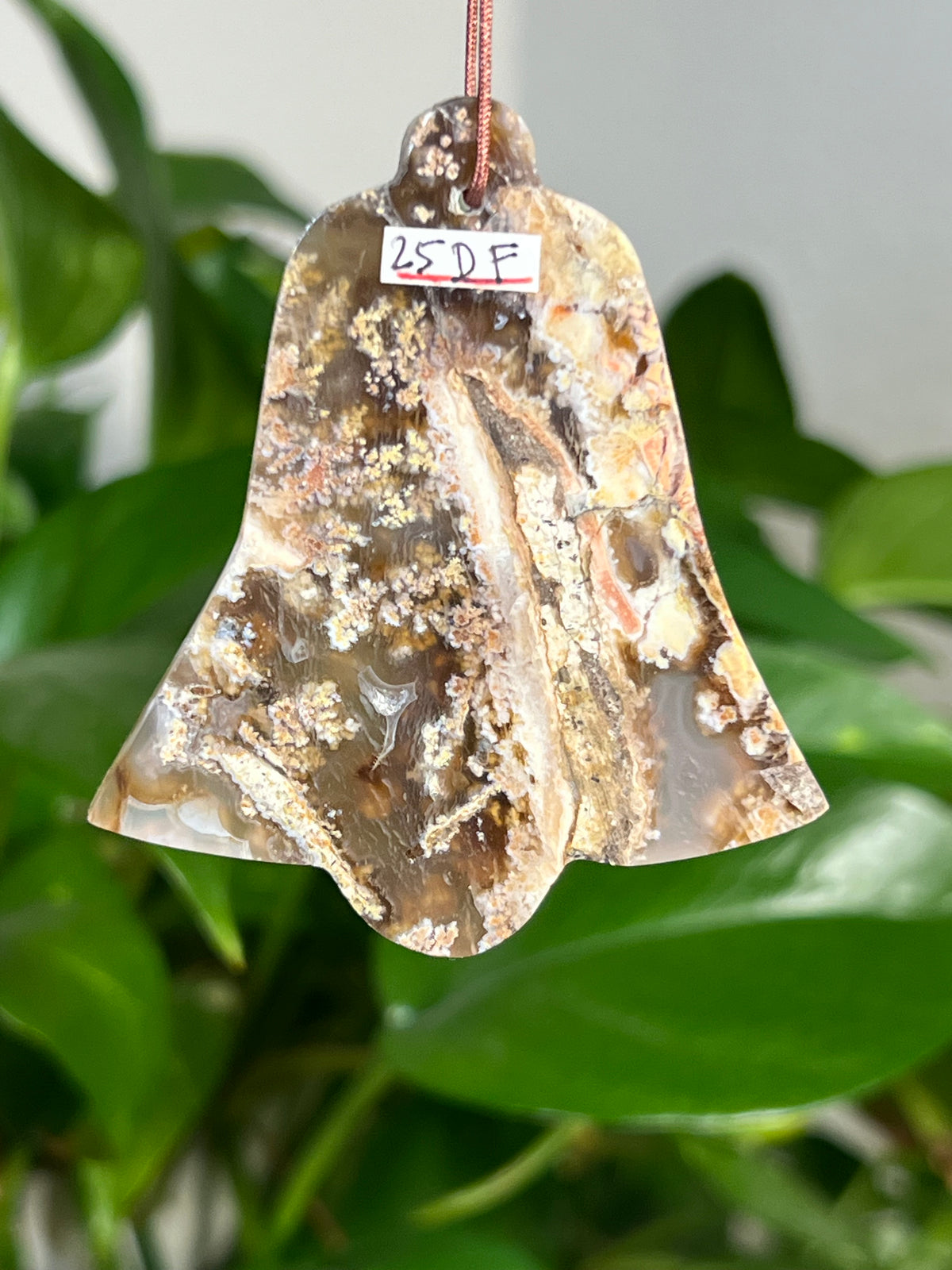 Scenic Moss Agate Bell Ornaments