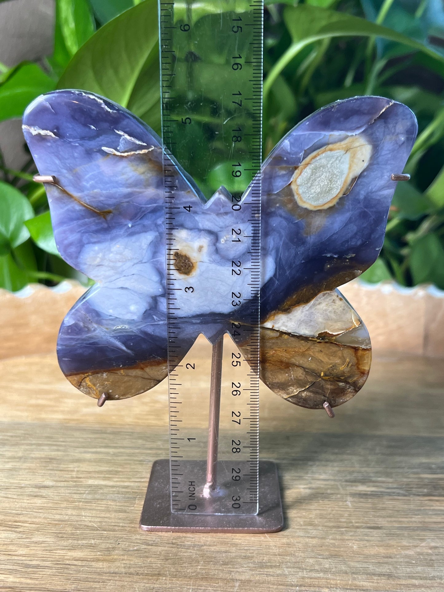 Purple Chalcedony Butterfly