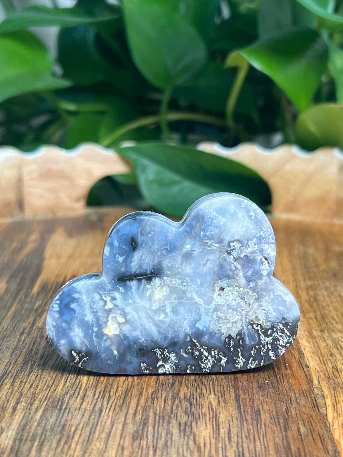 Blue Plume Agate Mini Cloud: PZ