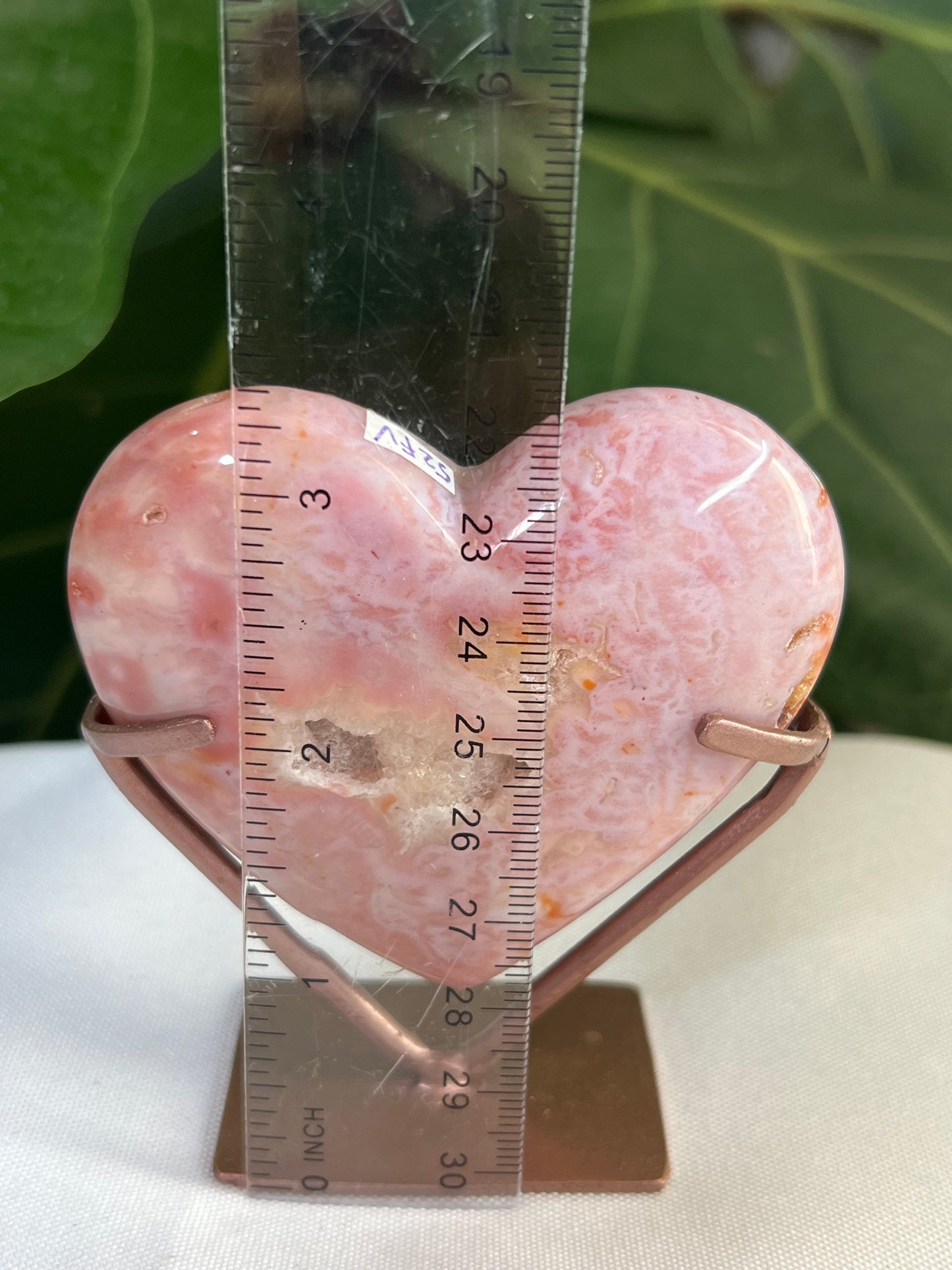 Pink Carnelian Heart