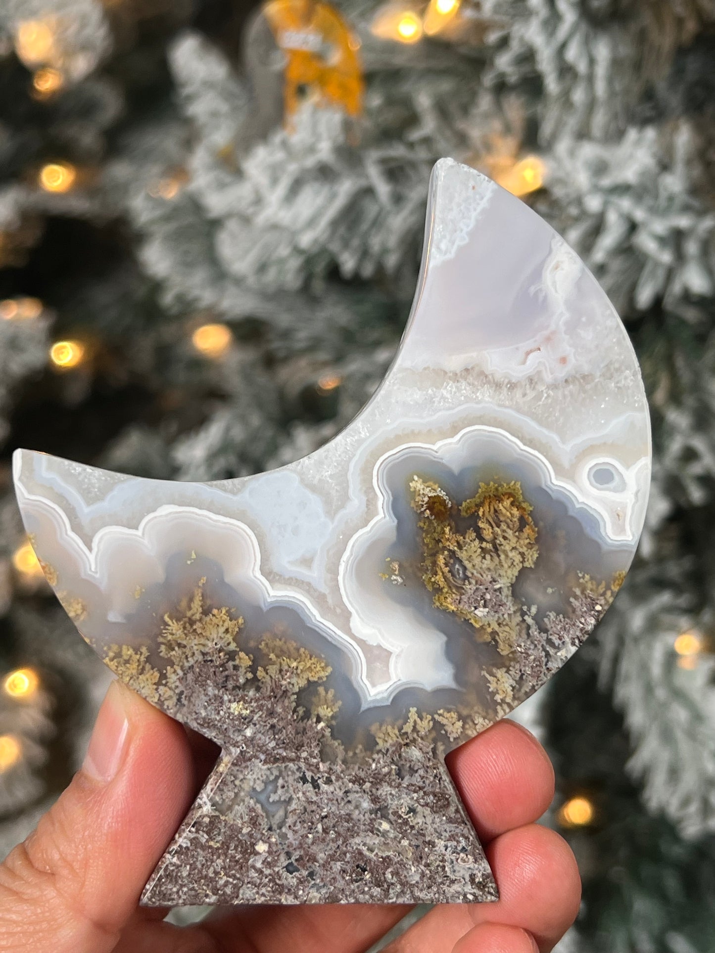 Scenic Moss Agate Moon